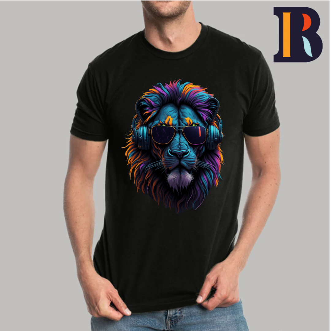 Crazy Leo Printed T-Shirt